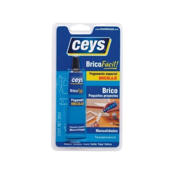 Adhesivo Ceys BricoFácil Transparente 30ml